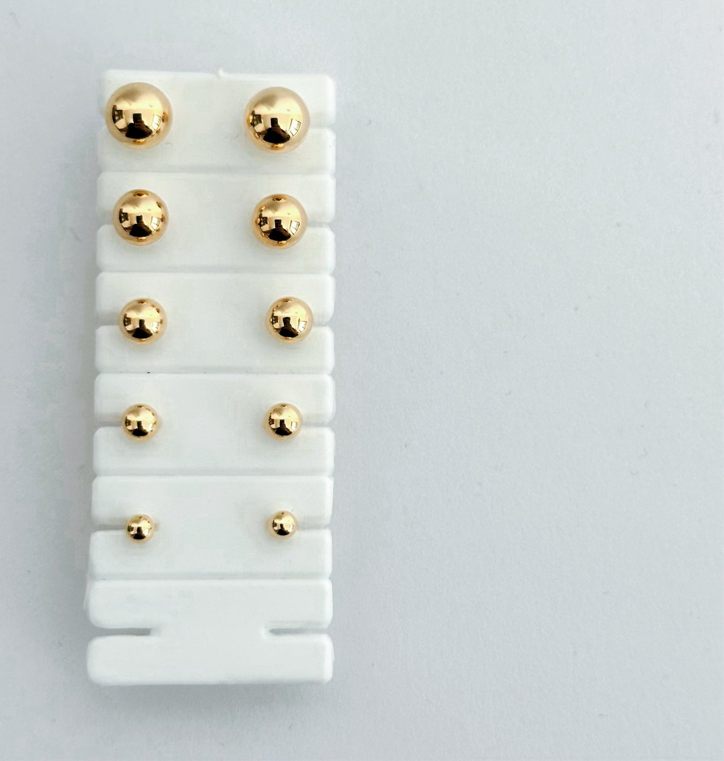 Topo Bola Lisos en Oro 18k