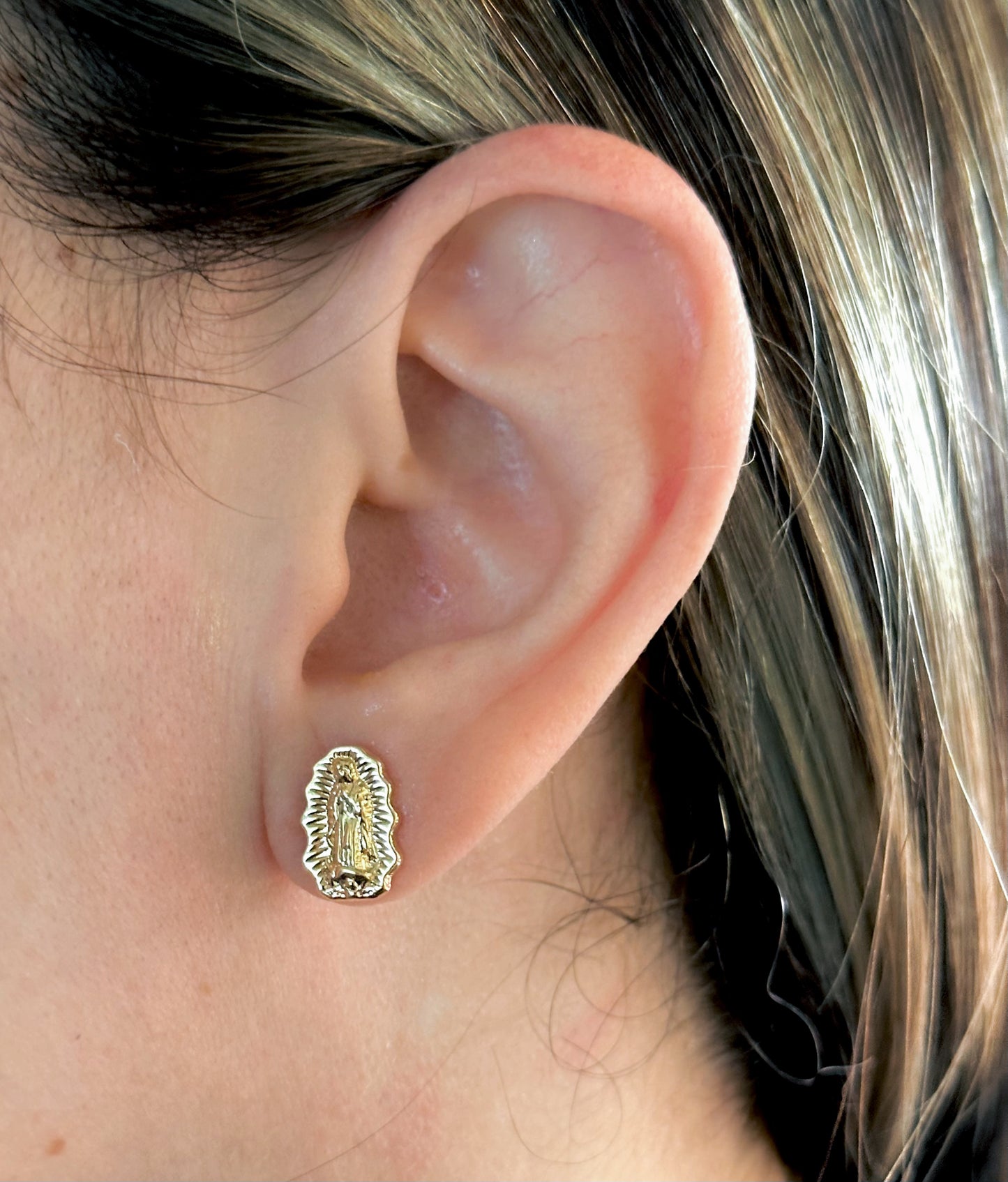 Topos Virgen de Guadalupe en Oro 18k