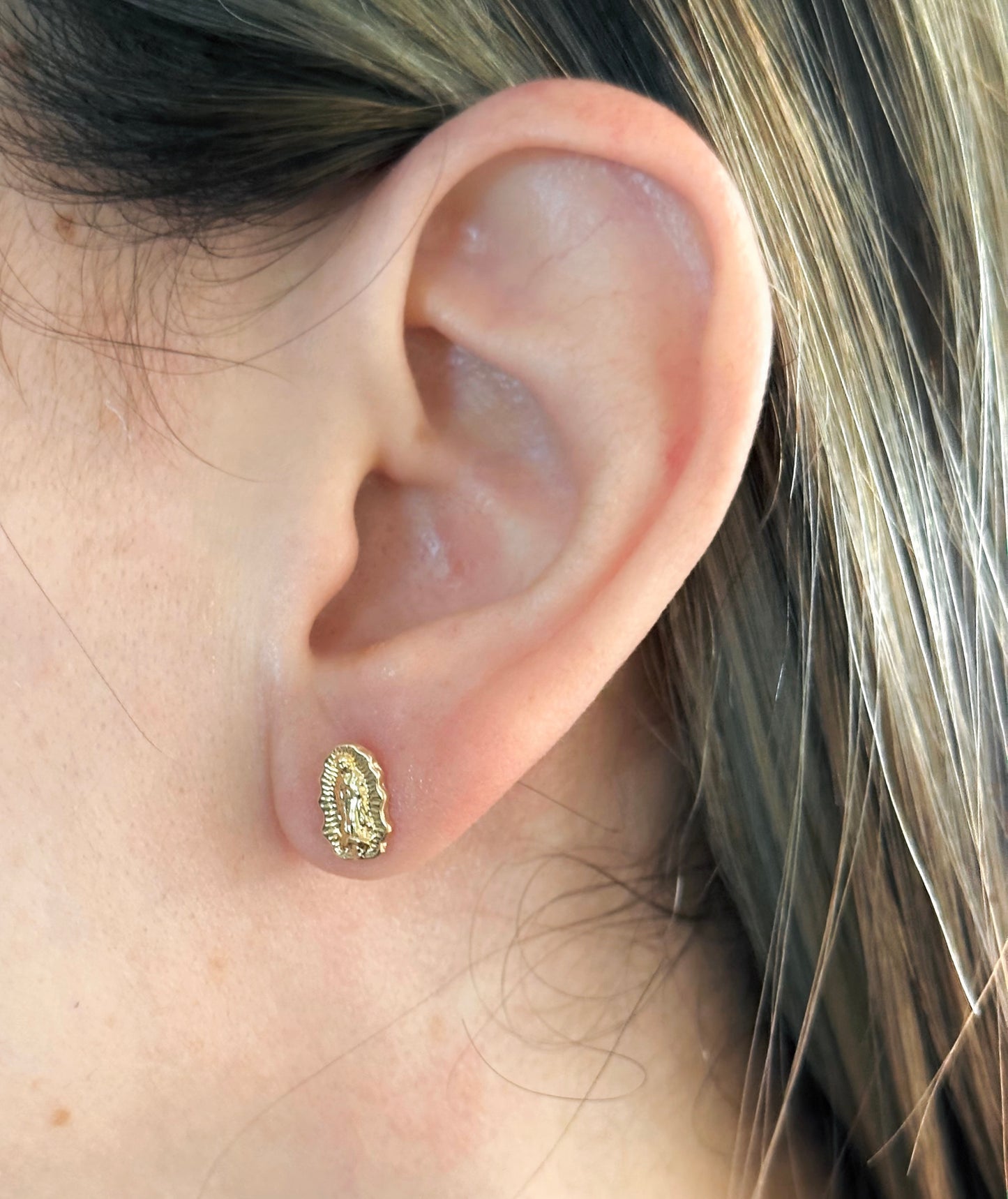 Topos Virgen de Guadalupe en Oro 18k