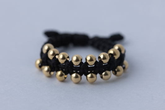 Anillo dos carriles en Oro 18k