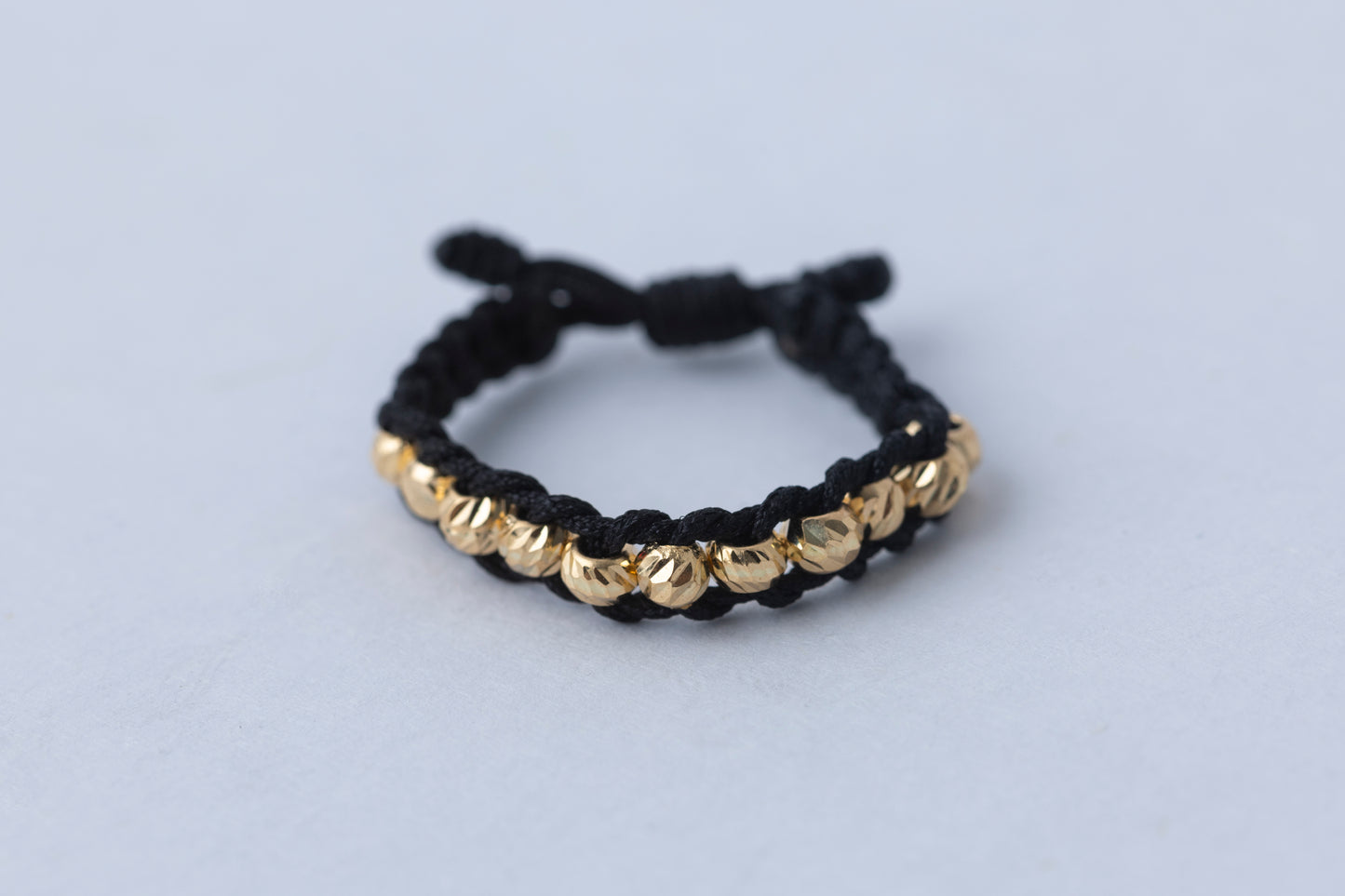 Anillo tejido real en Oro 18k