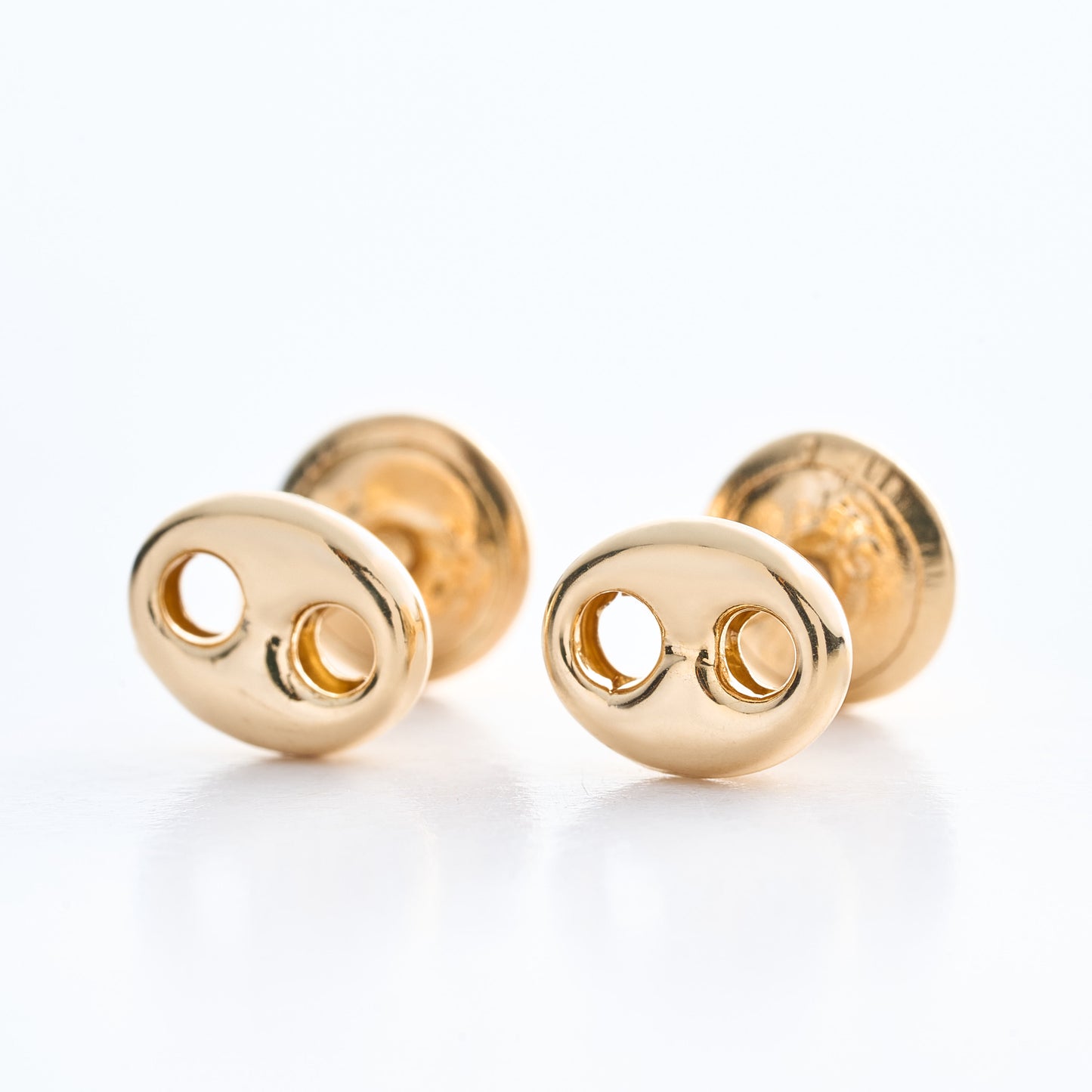 Topos Eslabones en Oro 18k