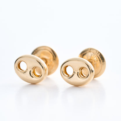 Topos Eslabones en Oro 18k