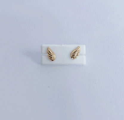 Pendientes Topos Alas de Ángel en Oro 18k