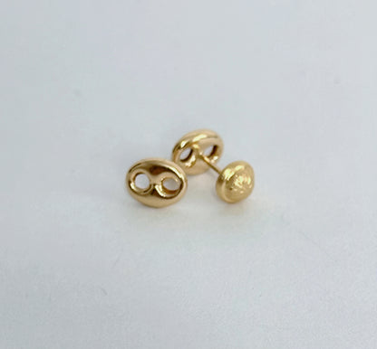 Topos Eslabones en Oro 18k