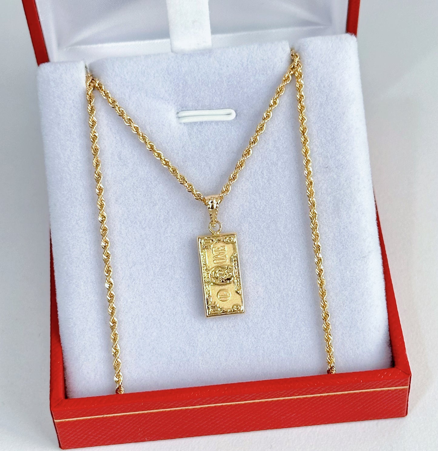 Set Cadena Lazo y Dije Dólar