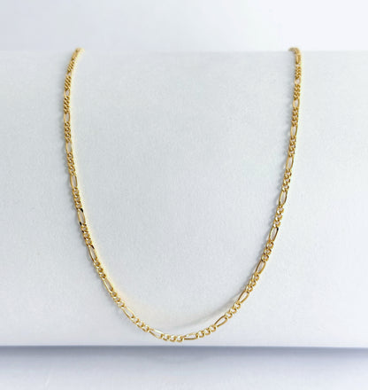 Cadena 3x1 en oro 18k