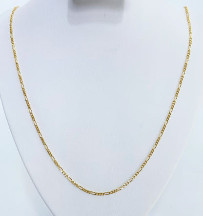 Cadena 3x1 en oro 18k