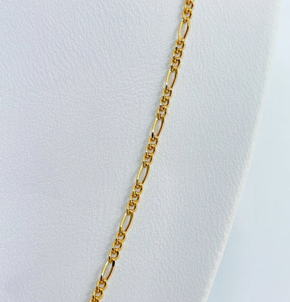Cadena 3x1 en oro 18k