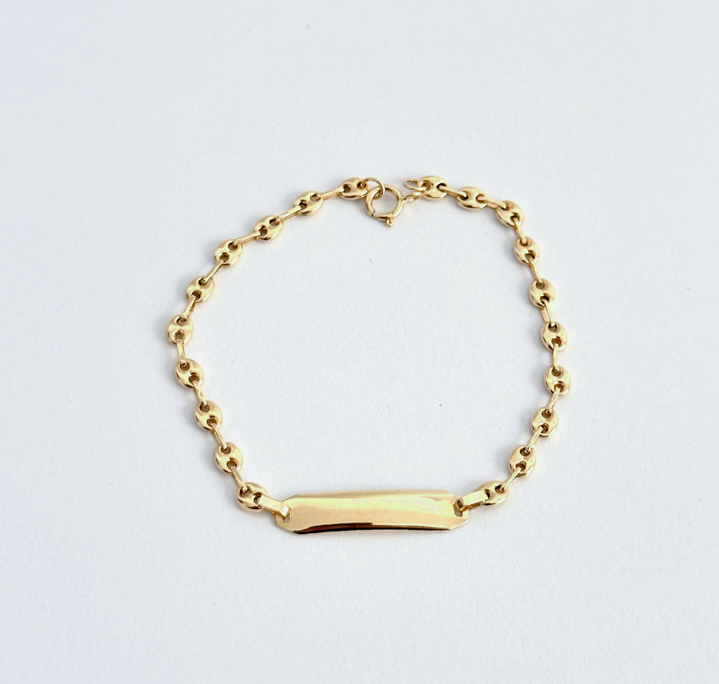 Pulsera de Eslabones con Placa