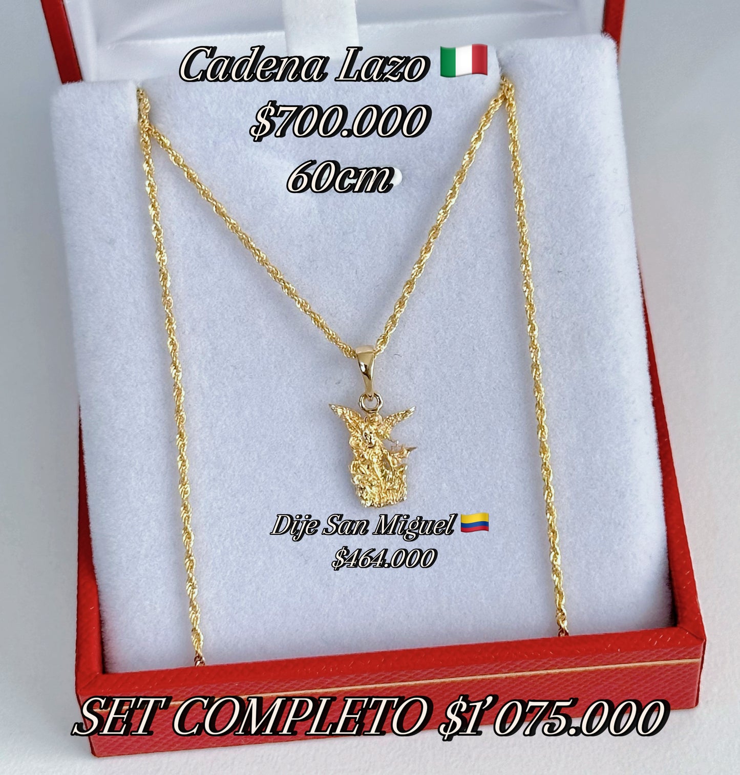 Set Cadena Lazo y dije de San Miguel