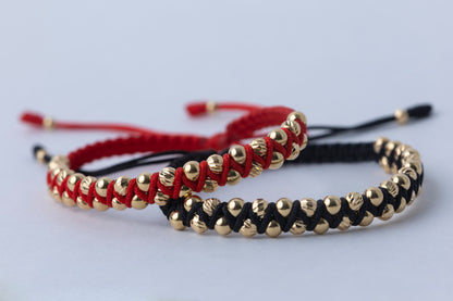 Pulsera Trenzada  Oro 18k