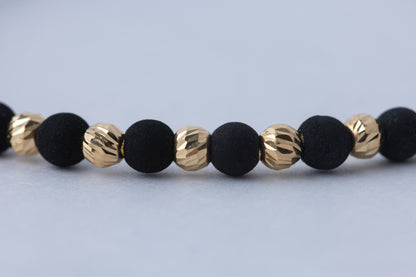 Pulso Tejido oro neopreno en 18k
