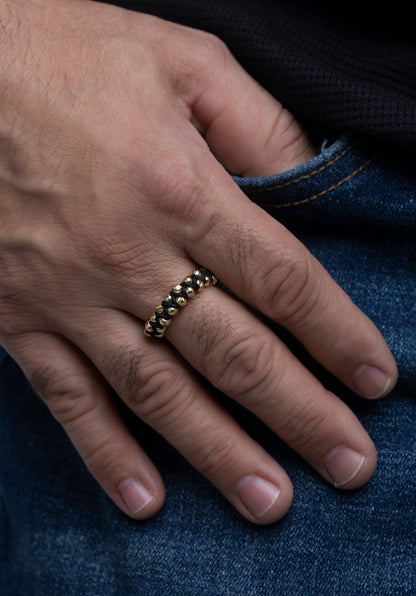 Anillo Tejido Trenza en Oro 18K