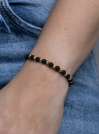 Pulso Tejido oro neopreno en 18k