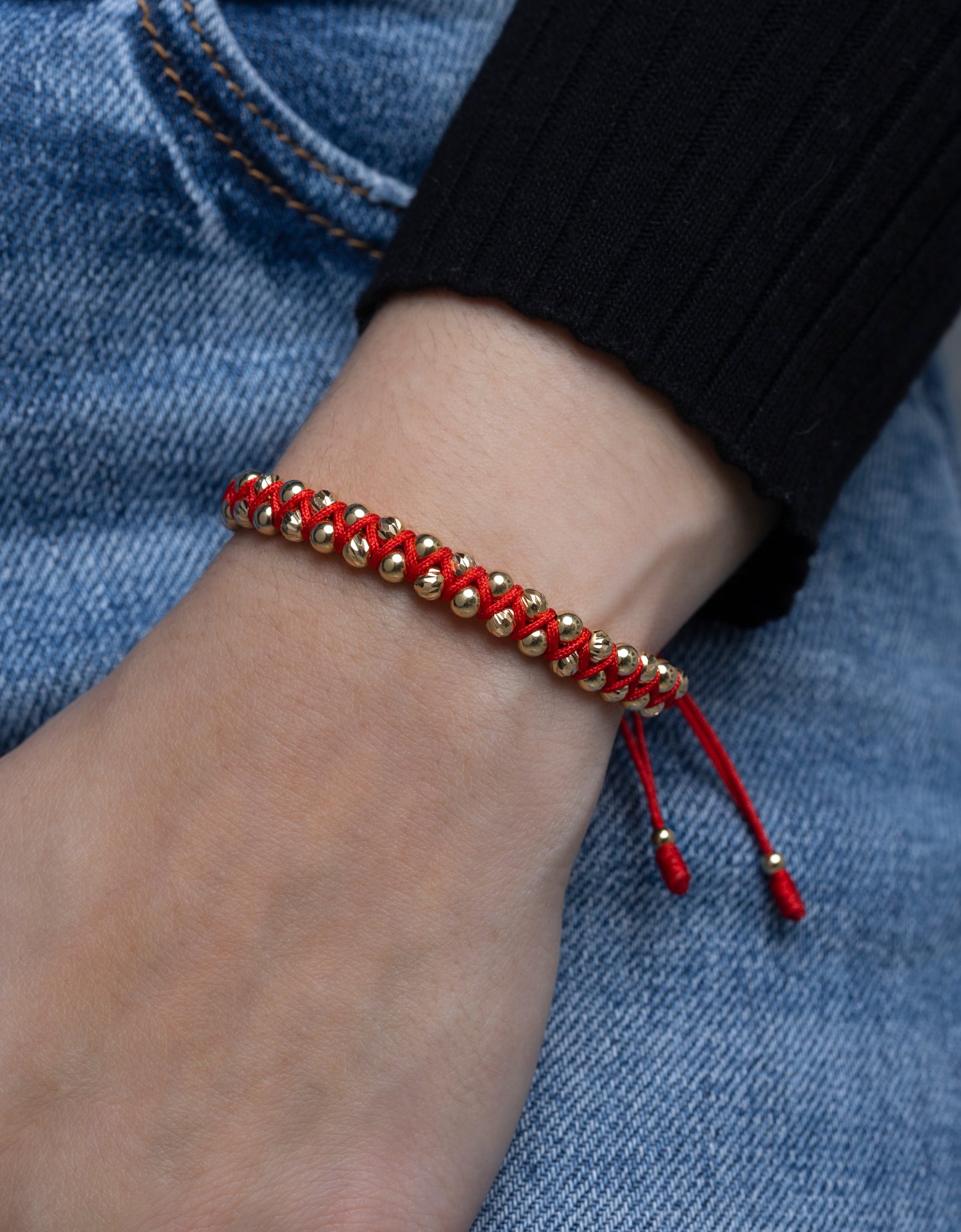 Pulsera Trenzada  Oro 18k