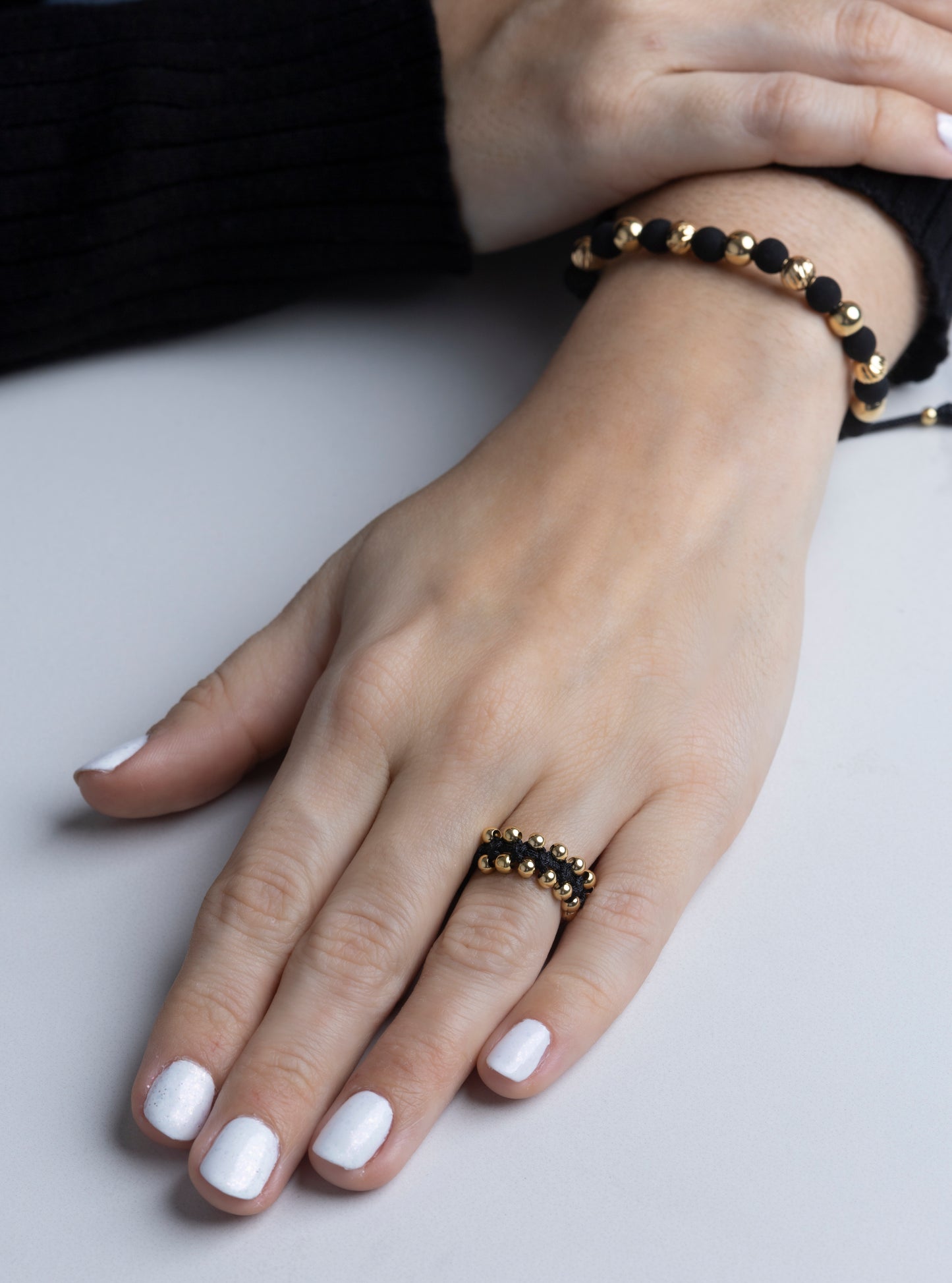 Pulso Tejido oro neopreno en 18k