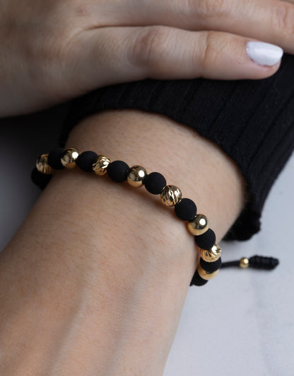 Pulso Tejido oro neopreno en 18k