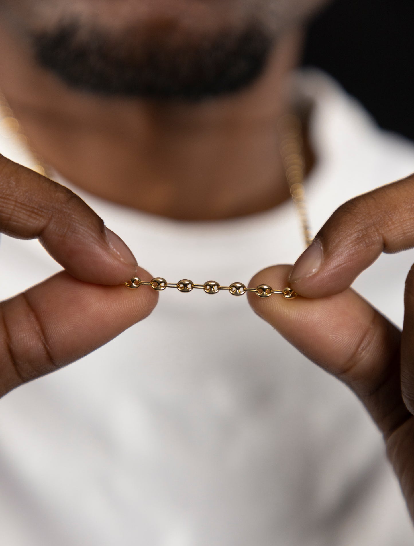 Cadena de Eslabones GG en Oro 18k